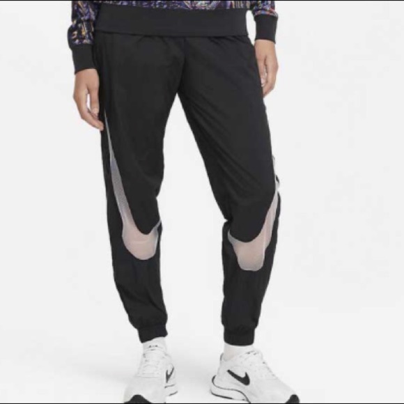Nike NSW SWOOSH EASY FLEECE graphic JOGGER Women plus XXL Black white new w tags - Picture 12 of 12